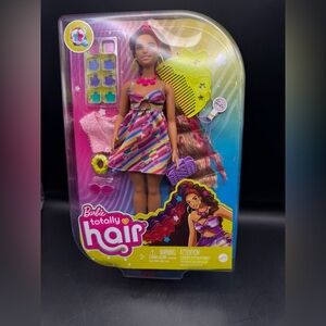 NIB Barbie Totally Hair FlowerThemed Doll Fantasy Hair and 15 Accessories NRFB
